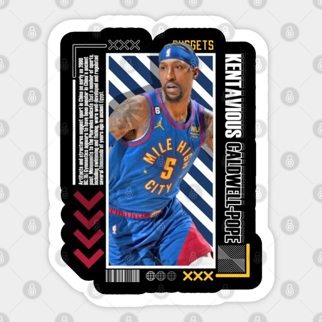 Kentavious Caldwell-Pope Paper Poster Version 10 Sticker by art.Hamdan